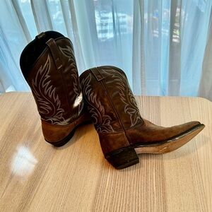 Laredo Ladies Kadi Distressed Brown Cowboy Boots 5742